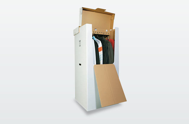 Kleiderbox inkl. Deckel + Stange