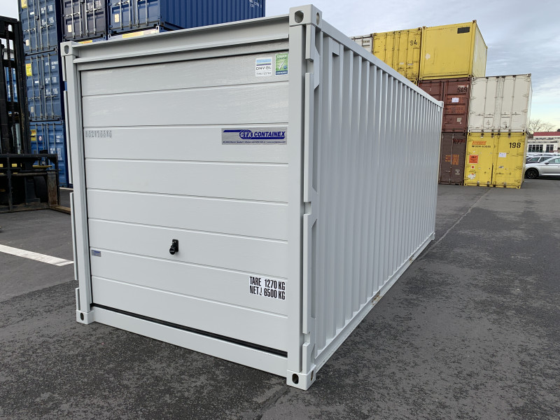 20' Lagercontainer mit Sektionaltor